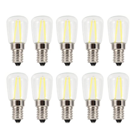 10 st Mini Dimbar E14 LED-lampa 1,5 W AC 110 V för Kronljus Vägglampa Hembelysning