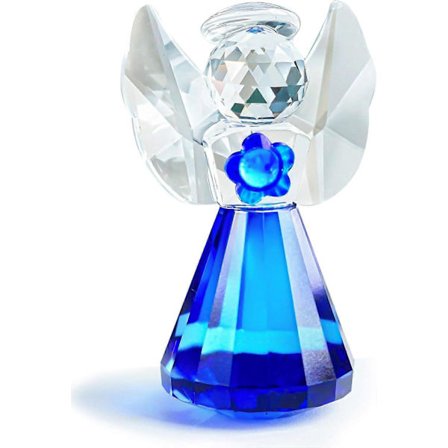 Blå Krystal Engel Figur, Glas Skytsengel Statue Gaver til Kvinder, Kunst Samlerobjekt Figurer til Boligindretning (FMY)