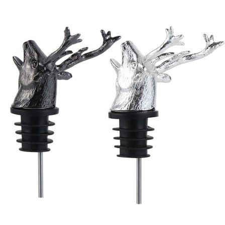 Mordely 2 ST flaskproppar för vinhällar SVART&SILVER TYP 1