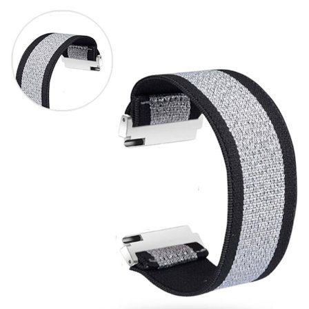 Huawei Watch GT 2 42mm color nylon watch band - Black / Grey