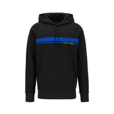 Hugo Boss Regular-Fit Sweatshirt Sort, Herre Hættetrøjer