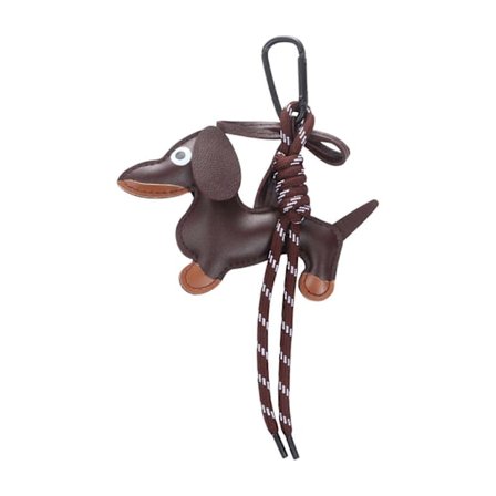 Moderigtig Retro Gravhund Nøglering Moderigtigt Robust PU Smykketilbehør til Samlere og Trendsættere