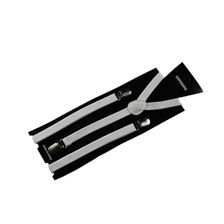 Kampanj Billigt Pris 2,5 cm Bred Elastisk Justerbar Y-formad 3 Metallklämmor Enfärgad Vuxen Hängslen