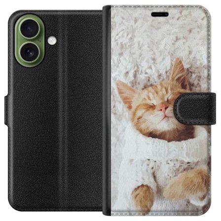 Kompatibelt Plånboksfodral till Apple Apple iPhone 17 Katt