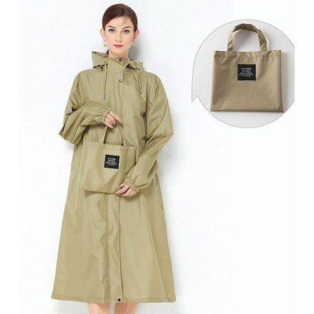 Trendy vindjakke regnjakke, let og åndbar, ensfarvet kaffefarve coffee color XL