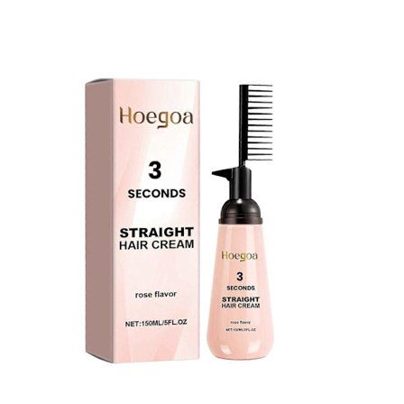 3 sekunders glat hår med nærende rose – øjeblikkelig udglatning, beskytter farven