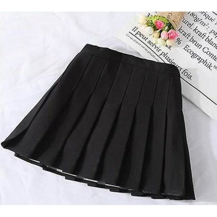 Chic Harajuku student plisserad kjol -