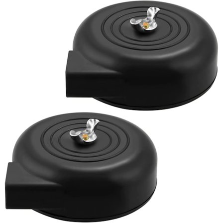 2-pack Luftfilter - 20mm Gänga - För Luftkompressor - Svart