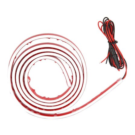 12V 10W LED-lyslist for bilpanser, 180 cm lengde, motor eksteriør dekorasjonslys for biler SUV-er lastebiler hvit (FMY)