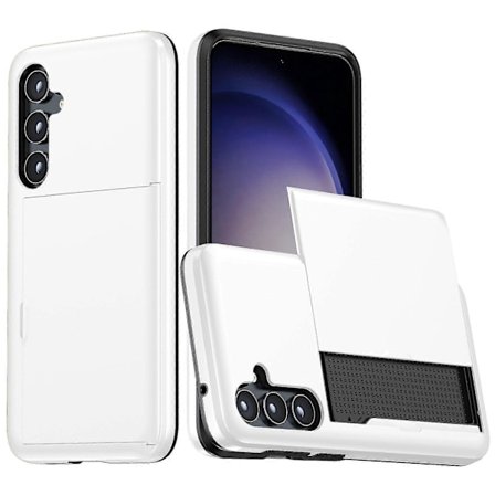 Samsung Galaxy A55 5G Puhelinkotelo TPU + PC Suojus Liukuvalla Korttipidikkeellä
