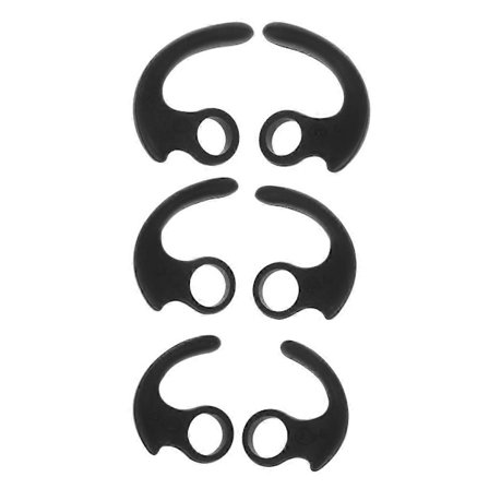 3 par/set Mjuka silikonfodral Öronkrok In-Ear Hörlurar för Sony Örontoppar S/M/L [DB]