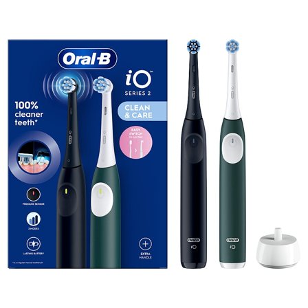Oral-B iO2 Series Duo Eltandbørtse, Medicin & Pleje, Tandbørster, El-tandbørster