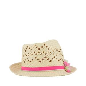 Billieblush Natural Floral Detail Sun Hat - Headwear - 52 cm - Brown