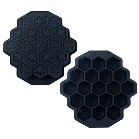 CDQ Silikon 19 Mobil Bee Honeycomb Cake Chokladtvål Form Black