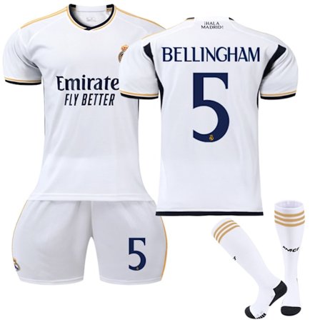 2023-2024 Real Madridin lasten jalkapallopaita nro 5 Bellingham n