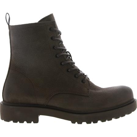 Blackstone Wl02 Dark Brown - Lace UP Boot - FUR , Bruin , Dames , Maat: 41 EU Enkellaarsjes