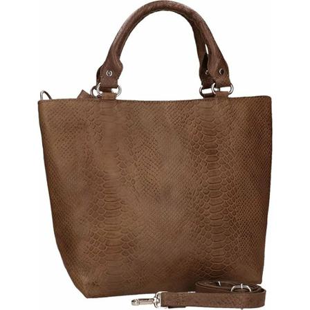 Legend, Ayas snake Leather bag Bruin, Dames, Maat:ONE Size,leer