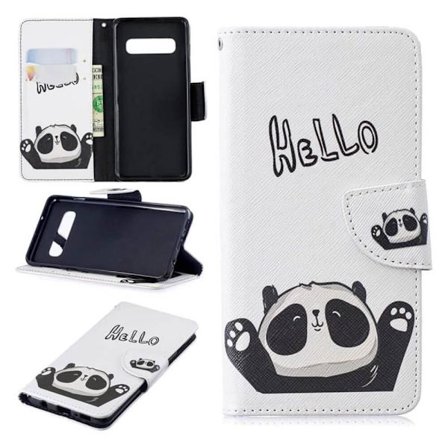 Plånboksfodral Samsung Galaxy S10 - Hello Panda