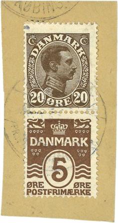 Danmark 1921 - Automatmærke AFA 13 - Afklip - Stemplet