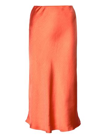 Vidinna Hw Skirt /3 Skirts Satin Skirts Oransje Vila*Betinget Tilbud