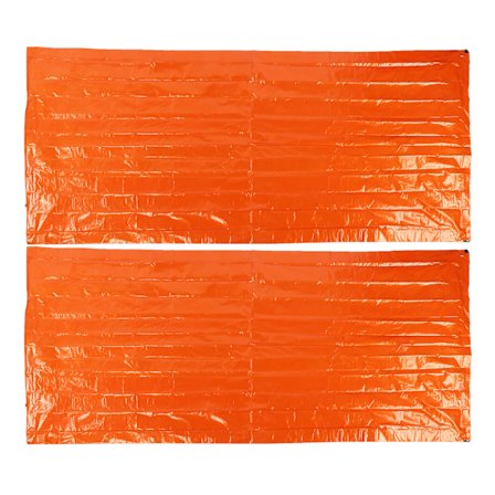 2 stk./sæt PE Aluminium Film Nødsovepose Vandtæt Termisk Sovepose til Camping