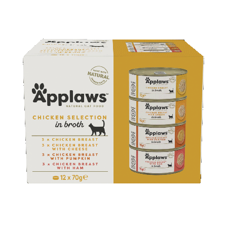 Applaws - Cat Tin Chicken Collection 12 x 70 g - Katt - Kattefôr & kattemat - Våtfôr og våtmat - ZOO.no