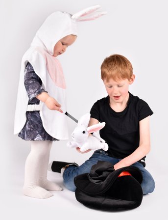 Den goda fen Rabbit Cape - White - 86-110