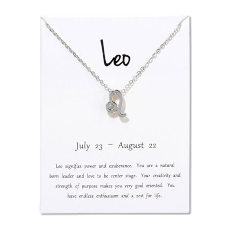 Gavehalskjede Zodiac Sign Lion Leo halskjede
