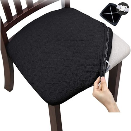 Elastisk Jacquard stolsetertrekk Stretch Waffle stolsetertrekk for