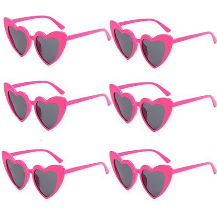 Damen-solglasögon i hjärtform, vintage cat eye-solglasögon, bröllops- och förlovningsdekorationer, shopping, resor, festtillbehör