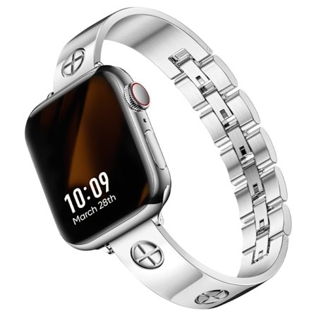 Bangle Bracelet Apple Watch 38/40/41 mm Cross Silver