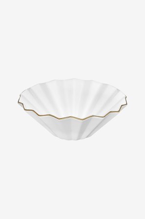 Cult Design - Skål Veckade Vera - Hvit - Serverings- & salatskåler - Fra Homeroom