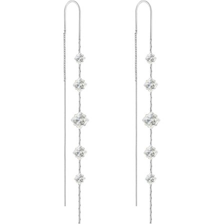 Trådhängande örhänge Lång kedja Vridning Böjd fransörhänge Stjärna Fjäril Cu