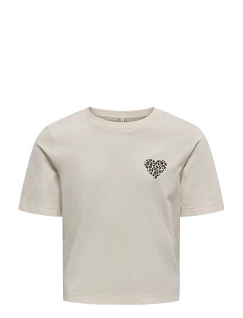 Kogrex Leo Heart S/S Top Jrs Noos Cream Kids Only
