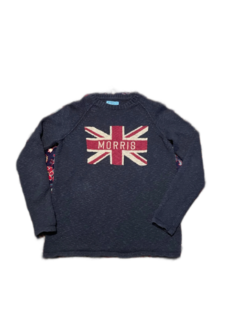 Mörkblå stickad tröja Morris Co
