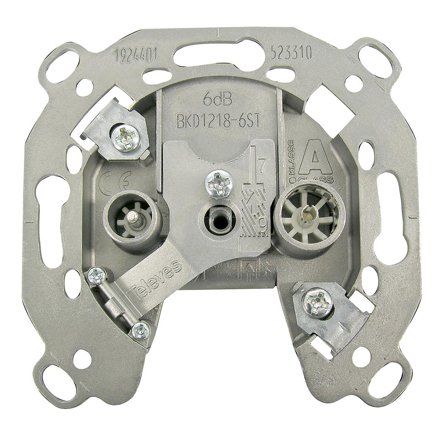 Televes 523310 Uttak med klemme 6 dB, Strømbrytere & vegguttak