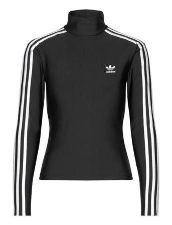 Adicolor 3 Stripes Turtle Neck Longsleeve Tee Sport Sport Clothing Sports Tops & T-shirts Sport Long Sleeve Tops Black Adidas Originals