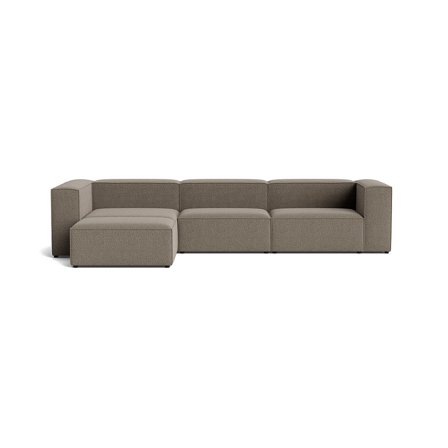 Lissabon XL Chaiselongue-Sofa, links | 360 cm in Nordic Grau, modernes Design mit bequemen Schaumstoffschichten für maximalen Sitzkomfort.