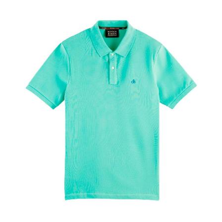 Scotch & Soda, Polo Groen, Heren, Maat:M