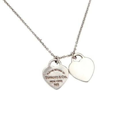 Tiffany & Co. Pre-owned, Pre-owned Silvernecklaces Grijs, Dames, Maat:ONE Size,Zilver