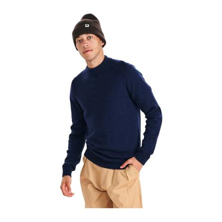 Anerkjendt, Anerkjendt akrico lamswool knit dark navy 900972 Blauw, Heren, Maat:L