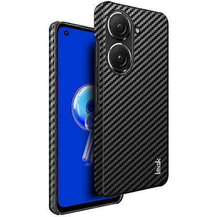 IMAK Kulfiber Cover Kompatibelt med Asus ZenFone 9 5G - Perfekt