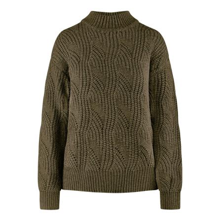 BomBoogie, Wool Blend Turtleneck Crewneck Groen, Dames, Maat:M