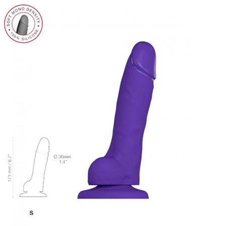 SOFT REALISTIC DILDO PURPLE - SMALL - Vuxen.se - Air pressure stimulator, klitoris vibratorer, dildoer, lystkugler, magic wand & æg.
