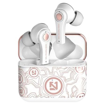 TS-100 Graffiti TWS-Hörlurar med Bluetooth 5.0 - Vit / Rosé...