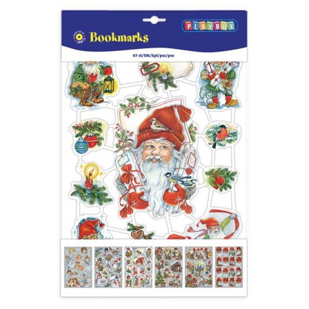 PLAYBOX Bokmärken julmotiv 67/fp - Lyreco - Skola och förskola - Hobbymaterial - Bokmärken och stickers