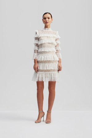 Malina - Carmine mini dress - L - White