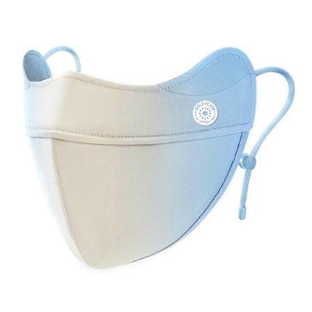 GOLOVEJOY XKZ61 Solbeskyttelsesmaske for kvinner, pustende, kjølende, anti-UV is丝 ansiktsdeksel - mørk grå