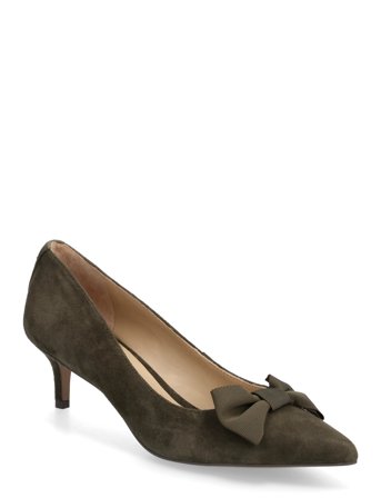 Lauren Ralph Lauren | Adrienne Bow-Trim Suede Pump | 41
