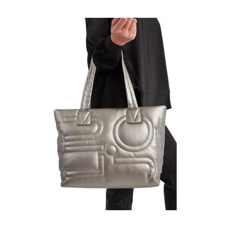Liu Jo, Shopping bag af 1080e 0002 Sinuous quilted Grijs, Dames, Maat:ONE Size